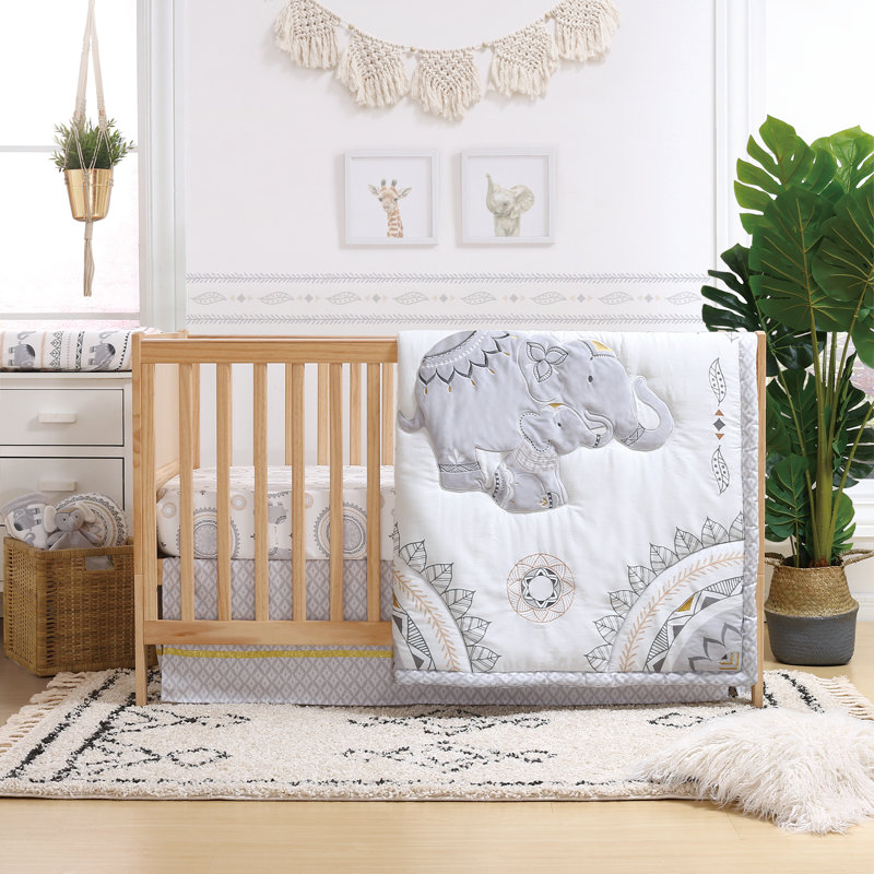 The Peanut Shell Boho 3 Piece Crib Bedding Set & Reviews Wayfair